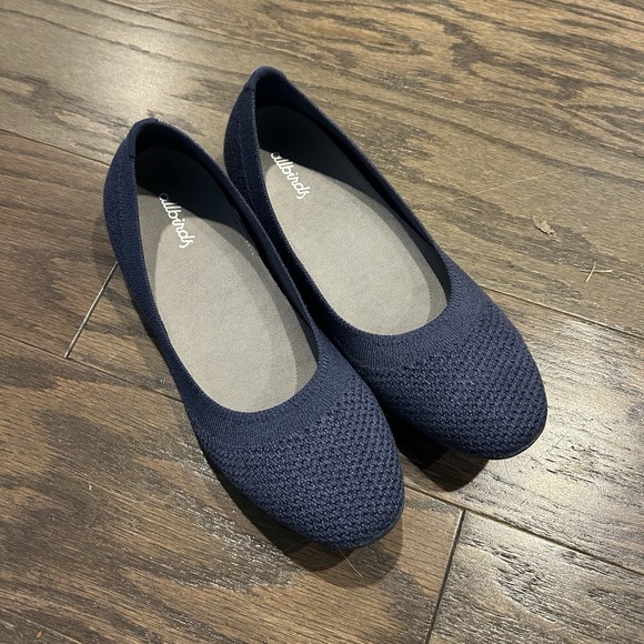 allbirds Shoes - ALLBIRDS Tree Breezers TB Womens Ballet Knit Flats Hazy Indigo Sz 8.5